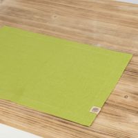 Leinen-Tischset Platzset Erik 1-lagig. ca. 37x50cm sommergrün