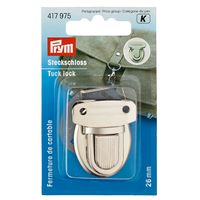 Prym Steckschloss Metall 26mm silberfarbig
