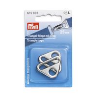 Prym Triangel-Ringe mit Steg silberfarbig 25mm