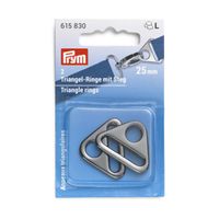 Prym Triangel-Ringe mit Steg gunmetal 25mm