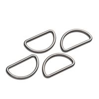 Prym Halbrundringe D-Ringe 30mm gunmetal 4 Stück