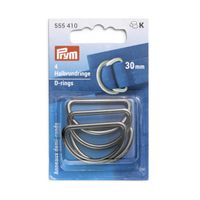 Prym Halbrundringe D-Ringe 30mm gunmetal 4 Stück