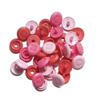 Prym Color Snaps Mini Druckknöpfe Annähoptik Kunststoff 9mm 36 Stück rosa pink