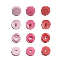 Prym Color Snaps Mini Druckknöpfe Annähoptik Kunststoff 9mm 36 Stück rosa pink