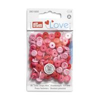 Prym Color Snaps Mini Druckknöpfe Annähoptik Kunststoff 9mm 36 Stück rosa pink