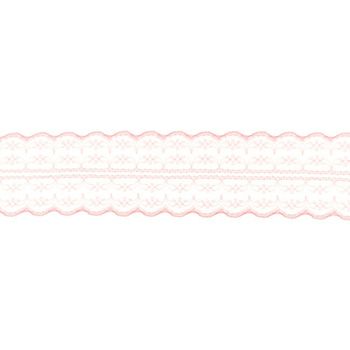 Spitze Spitzenborte Spitzenband Tüllspitze Meterware koralle hell Breite: 4,8cm