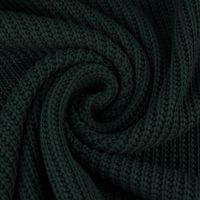 Bekleidungsstoff Strickstoff Grobstrick uni dunkelgrün 1.47m Breite