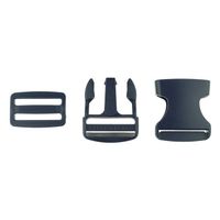 Steckverschluss Taschenverschluss Buckle Steckschnalle mit Dreisteg marineblau 38mm
