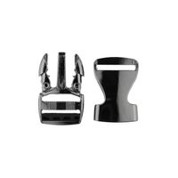 Metall-Steckverschluss Taschenverschluss Buckle Steckschnalle anthrazit glänzend 25mm