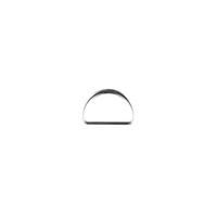 D-Ringe Metall Halbrund-Ring silberfarbig 25mm. 2Stk