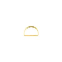 D-Ringe Metall Halbrund-Ring goldfarbig 25mm. 2Stk
