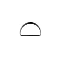 D-Ringe Metall Halbrund-Ring anthrazit glänzend 40mm. 2Stk