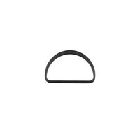 D-Ringe Metall Halbrund-Ring schwarz matt 40mm. 2Stk