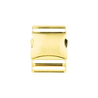 Metall-Steckverschluss Gurtverschluss Buckle Steckschnalle goldfarbig 40mm