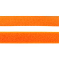 Klettverschluss 2teilig Meterware mit Flausch und Pilzseite orange Breite 25mm