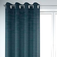 SCHÖNER LEBEN. Vorhang Velvet Marble Samt mit Struktur uni blau 245cm