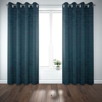 SCHÖNER LEBEN. Vorhang Velvet Marble Samt mit Struktur uni blau 245cm