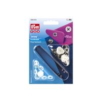 Prym Nähfrei Druckknopf Jersey Annähoptik schwarz 7 Stück 12mm