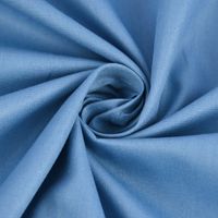 Kreativstoff Baumwollstoff Fahnentuch uni hell jeansblau 1.45m Breite