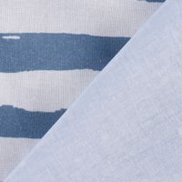Baumwollstoff Popeline Panel Digitaldr. Wimpelkette Baby weiß blau gr