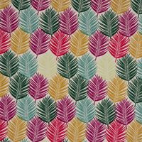 SCHÖNER LEBEN. Kissenhülle Outdoor Palmenblätter weiß bunt