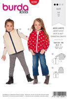 Burda Schnittmuster 9290 Kinder Jacke & Weste