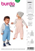 Burda Schnittmuster 9295 Kinder Trägerhose