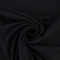Bambusjersey Jersey extraweich einfarbig schwarz 1.50m Breite