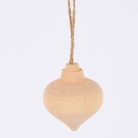 Creativ Company Dekohänger Tropfenform aus Holz mit Schnur natur 5.5cm
