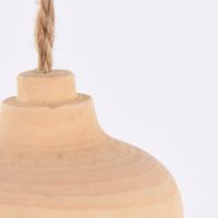 Creativ Company Dekohänger Tropfenform aus Holz mit Schnur natur 5.5cm