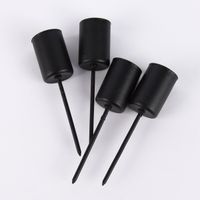 Creativ Company Stabkerzenhalter 4er Set rund zum Einpieksen Metall schwarz 9.5cm