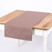 SCHÖNER LEBEN. Tischläufer Full Stop Punkte candy rosa weiß 40x160cm