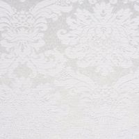 Tischwäschestoff Dekostoff Versalles Damast Ornamente weiß 1.4m