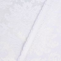 Tischwäschestoff Dekostoff Versalles Damast Ornamente weiß 1.4m