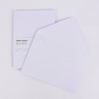 Rico Design Kuvert Basic C6 einfarbig 10 Stück 11.4x16.2cm verschiedene Farben