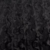 Fellimitat Kunstfell Wellen schwarz 1.5m Breite