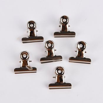 Rico Design Klemmbrettklammern 6 Stück silberfarben 30mm