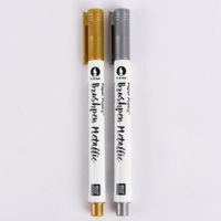 Rico Design Metallic Brushpen Set gold silber 1-5mm