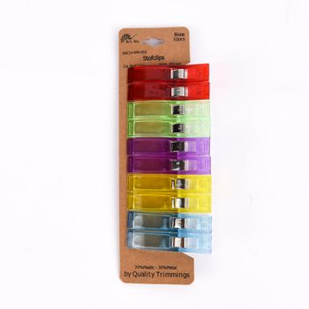 Klammern Stoff Clips groß 10 Stück 5.5x1.2cm