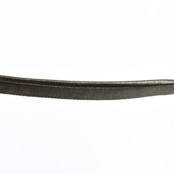 Paspelband Gummipaspel elastisch schimmernd Meterware army grün Breite: 1cm