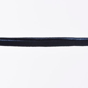 Paspelband Gummipaspel elastisch schimmernd Meterware marine blau Breite: 1cm