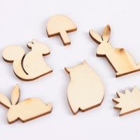 Rico Design Holzdeko-Set Waldtiere klein 6teilig naturbelassen