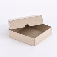 Rico Design Ritzschachtel quadratisch Graupappe 13x13x3.5cm