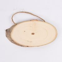 Rico Design Holzschild oval Pappelholz 14-18x7-10cm