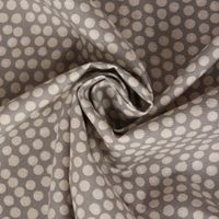 SCHÖNER LEBEN. Tischdecke Fryett`s Halbpanama Spotty Punkte grau