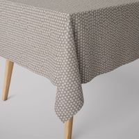 SCHÖNER LEBEN. Tischdecke Fryett`s Halbpanama Spotty Punkte grau