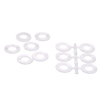 Prym Häkelringe flach Kunststoff 36mm weiß