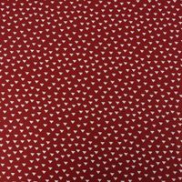 Baumwollstoff Popeline Dreiecke klein rot weiß 1.45m Breite