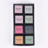 Rico Design Tusche Stempelkissen Set 8 Farben smoky colours mix