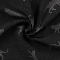 Dekostoff Jacquard Plaidstoff Wendestoff Cats Cosy Katzen grau 1.40m